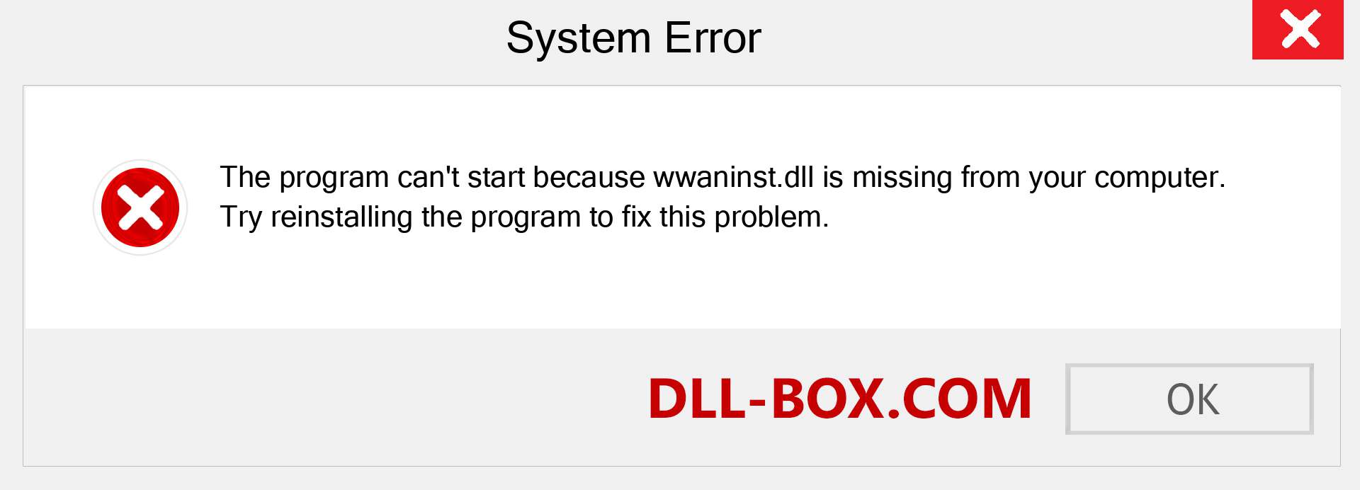  wwaninst.dll file is missing?. Download for Windows 7, 8, 10 - Fix  wwaninst dll Missing Error on Windows, photos, images