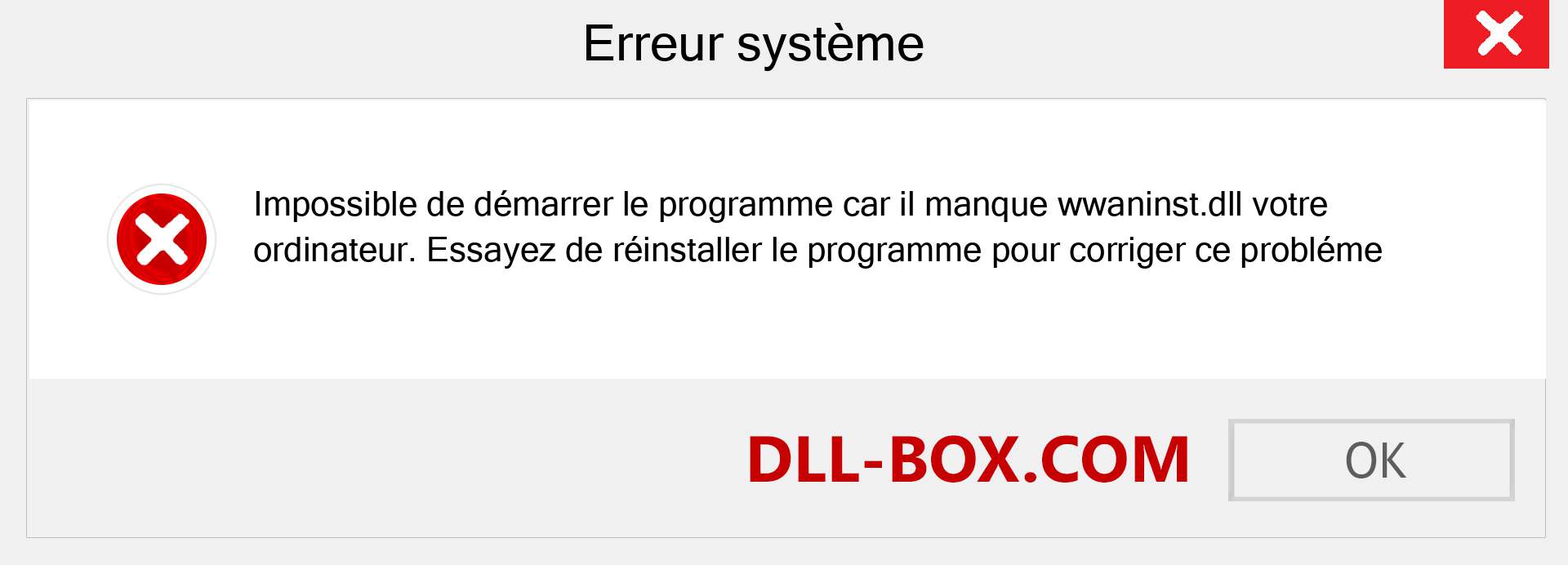 Le fichier wwaninst.dll est manquant ?. Télécharger pour Windows 7, 8, 10 - Correction de l'erreur manquante wwaninst dll sur Windows, photos, images